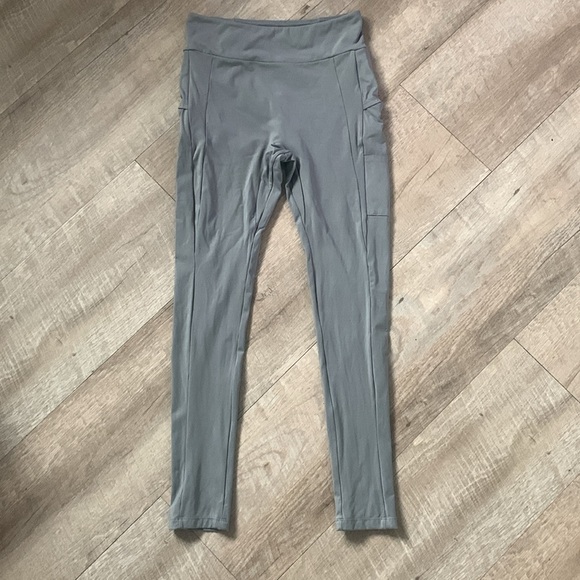 Gymshark Grey Pocket Workout Leggings Size Large - Picture 3 of 9